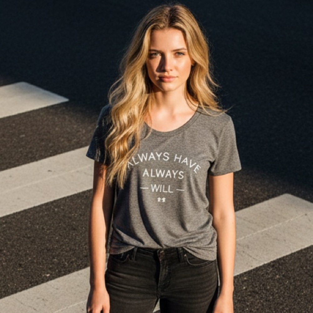 Under Armour Always Have Always Will Graphic Tee Gray Medium